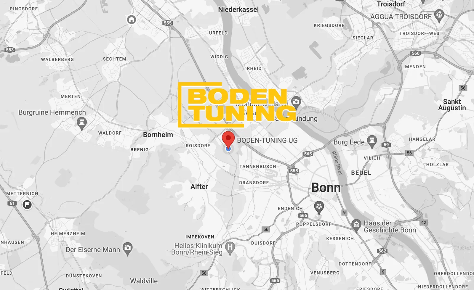 Boden Tuning Google Maps